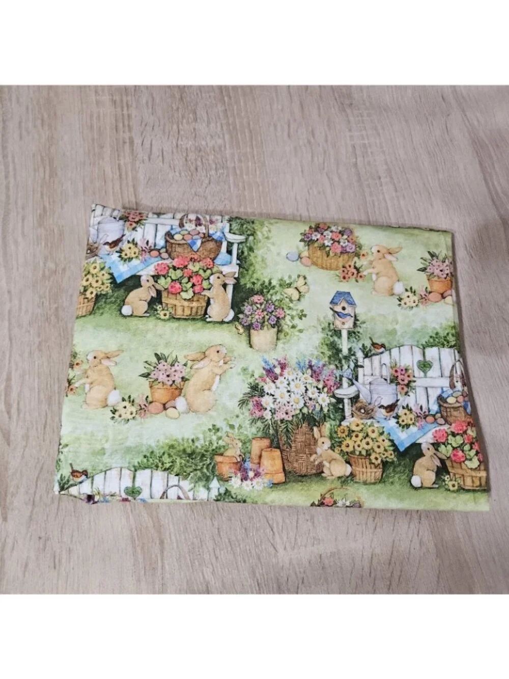 Susan Winget Bunnies Scenic Easter Fabric Cotton Quilting 65x43